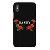 sassy with roses iPhoneX