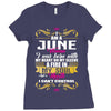 i am a june women Ladies Fitted T-Shirt