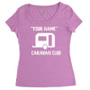 personalised your name caravan club funny gift Women's Triblend Scoop T-shirt