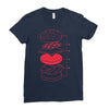 cheeseburger Ladies Fitted T-Shirt