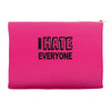 funny t shirt i hate everyone rude tee offensive shirt Accessory Pouches