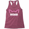 pussy roar - women's march alliance white logo Racerback Tank