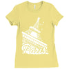 paris france eiffel tower Ladies Fitted T-Shirt