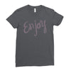 cute enjoy Ladies Fitted T-Shirt