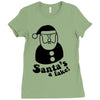 santa's a fake! Ladies Fitted T-Shirt