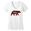 baby christmas bear Women's V-Neck T-Shirt