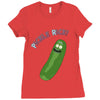 pickle rick Ladies Fitted T-Shirt