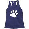 paw sticker vinyl decal Racerback Tank