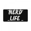 nerd life License Plate