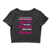 Nonna Was Created Because Need Real Heroes Crop Top
