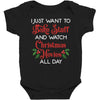 i just want to bake stuff and watch christmas movies all day Baby Bodysuit