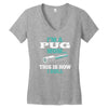 i'm a pug mom Women's V-Neck T-Shirt