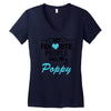 my favorite people call me poppy Women's V-Neck T-Shirt