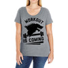 round neck half sleeves Ladies Curvy T-Shirt
