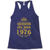 queens are born in 1976 Racerback Tank