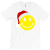 smiley face wears santa hat merry christmas T-Shirt