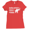 anything unrelated to elephants is irrelephant Ladies Fitted T-Shirt