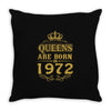 queens are born in 1972 Throw Pillow