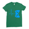 game heart beat Ladies Fitted T-Shirt