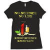no science no life alternative fact ear Ladies Fitted T-Shirt