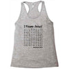 i Found Jesus Racerback Tank