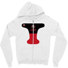 pool black red Zipper Hoodie