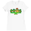 turtle surprise Ladies Fitted T-Shirt