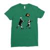 banksy kids play t.v. ball Ladies Fitted T-Shirt