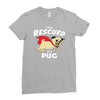rescued by pug1 Ladies Fitted T-Shirt