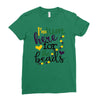 i'm just here for the beads Ladies Fitted T-Shirt