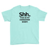 shh my hangover t shirt funny beer college drunk Youth Tee