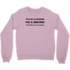 im not an alcoholic im a drunk t shirt x large funny beer pong keg par Crewneck Sweatshirt