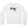 t rex skeleton santa claus Crewneck Sweatshirt