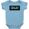 idgaf Dua Lipa Baby Bodysuit