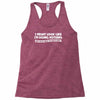 doing nothing Racerback Tank
