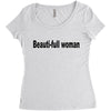 beautifull woman Women's Triblend Scoop T-shirt