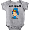 mr. blast Baby Onesie