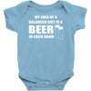 beer drinkers beer diet balance Baby Onesie