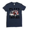 plays with trucks family matching Ladies Fitted T-Shirt