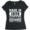 made in 1978 40 years of being awesome Women's Triblend Scoop T-shirt