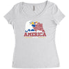 science bless america Women's Triblend Scoop T-shirt