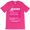 quens are born in august T-Shirt