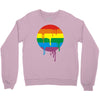 rainbow colored stripes dot running splashes Crewneck Sweatshirt