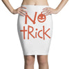 no trick pumpkin halloween Pencil Skirts
