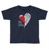 half of my heart is in heaven with my angel Toddler T-shirt