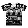 I Am A Cycling Man white letter All Over Men's T-shirt