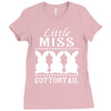 little miss cottontail cute bunny easter Ladies Fitted T-Shirt