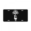 nature guitar white tree music banksy art License Plate