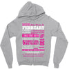 quens are born in february Zipper Hoodie