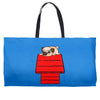 snoopy parody pug w Weekender Totes